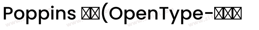 Poppins 粗体(OpenType字体转换